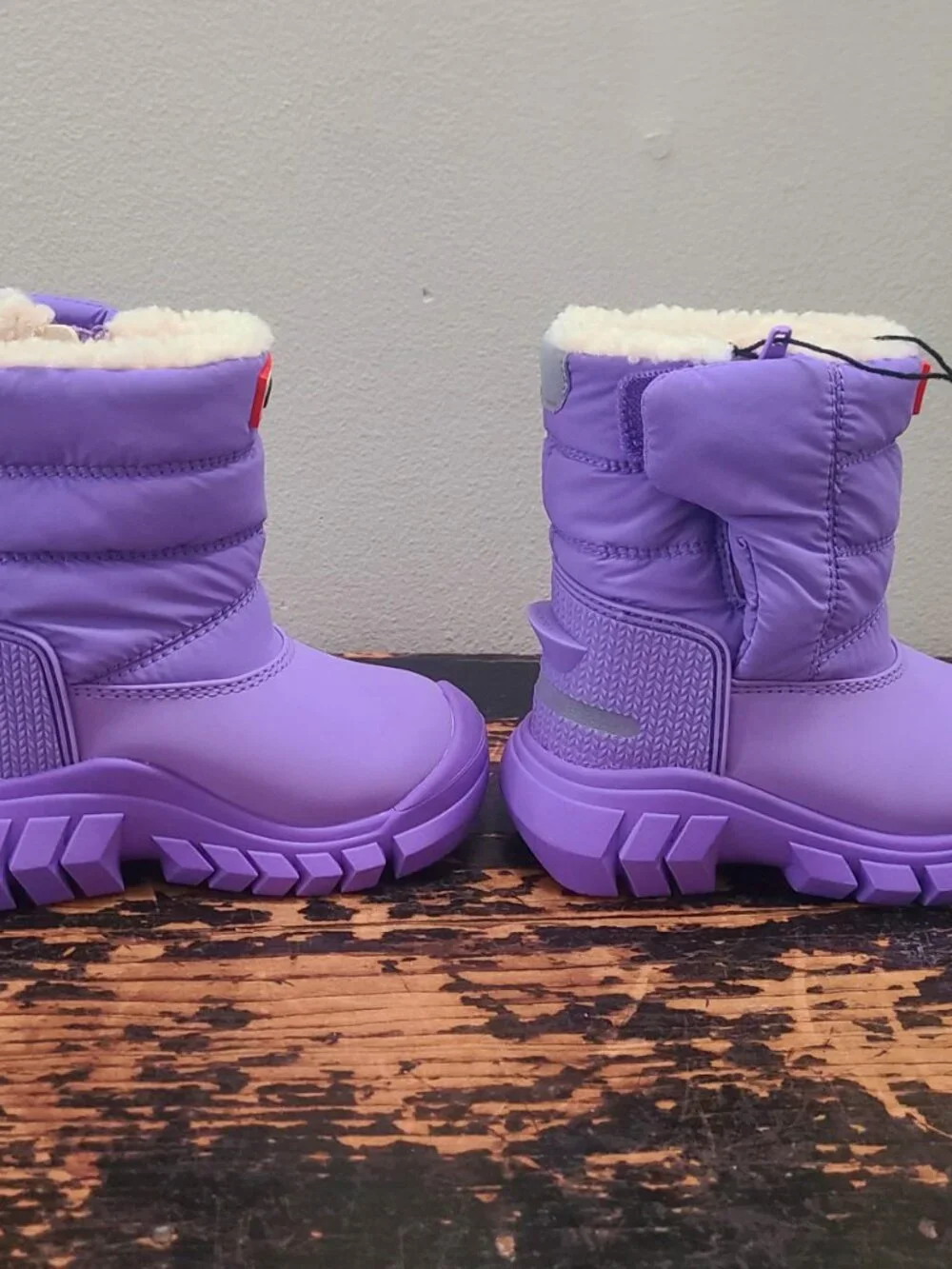Hunter Toddler Girl Intrepid Insulated Snow Boots Waterproof Purple Boots Size 5